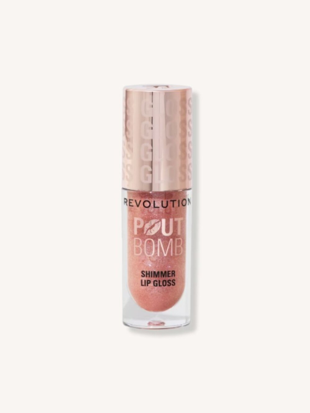 Revolution Beauty Pout Bomb Shimmer Gloss (Glimmer Nude) NWT